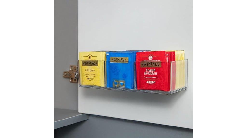 wall mounted tea bag holder