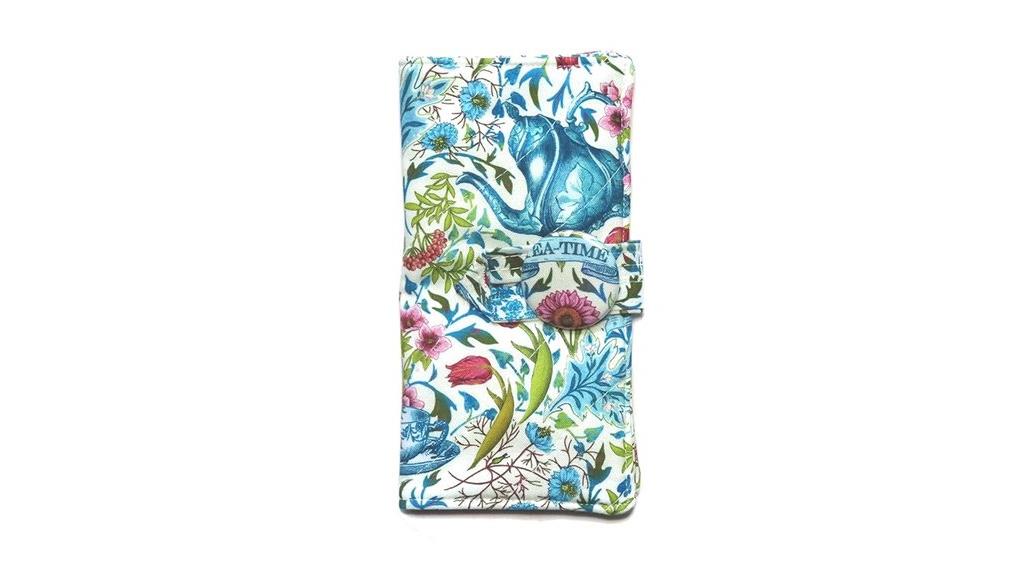wallet with four tea bags