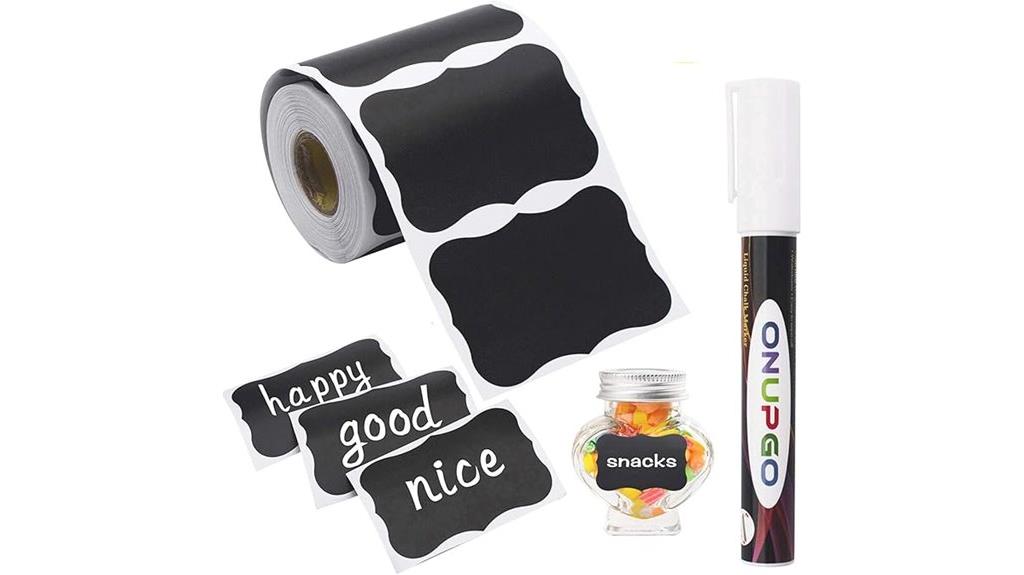 waterproof chalkboard label set