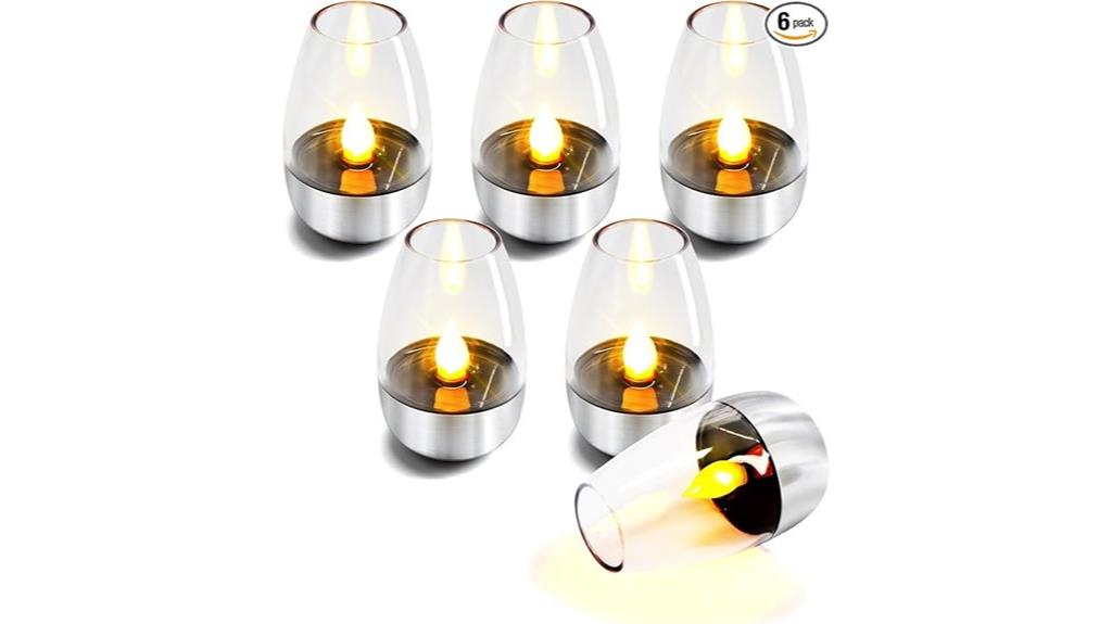 waterproof flickering candle set