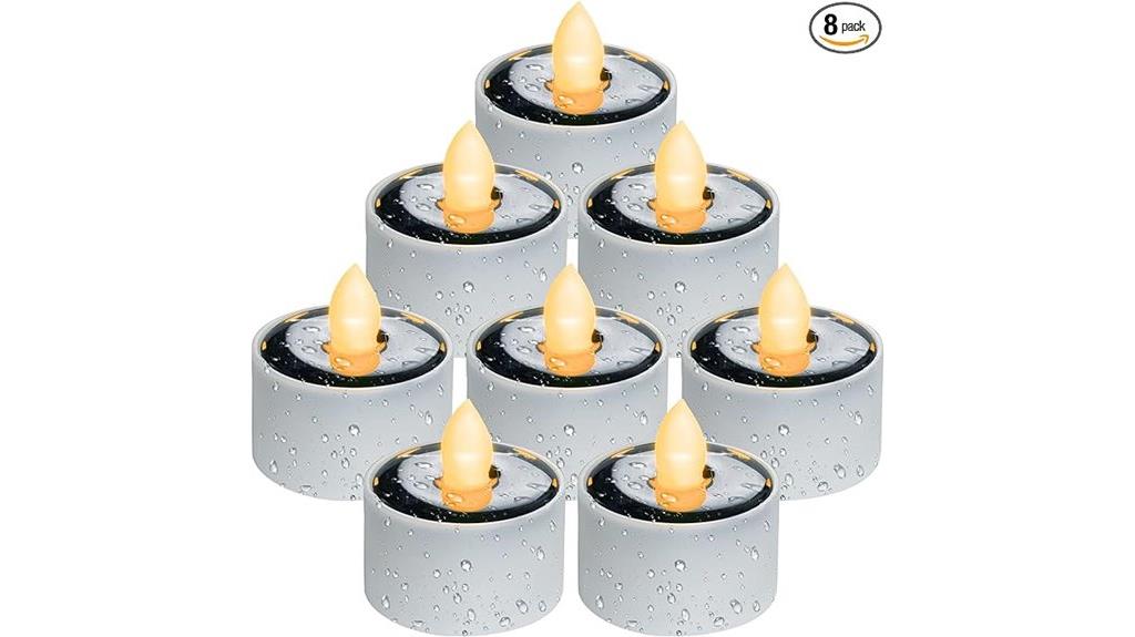 waterproof solar tea lights