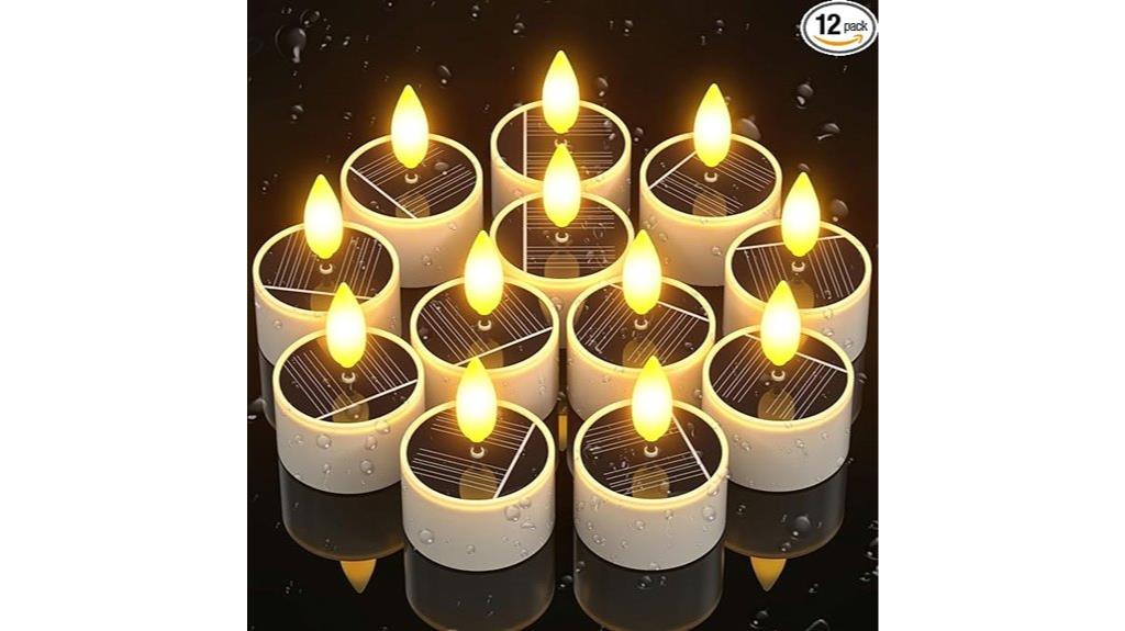 waterproof solar tea lights