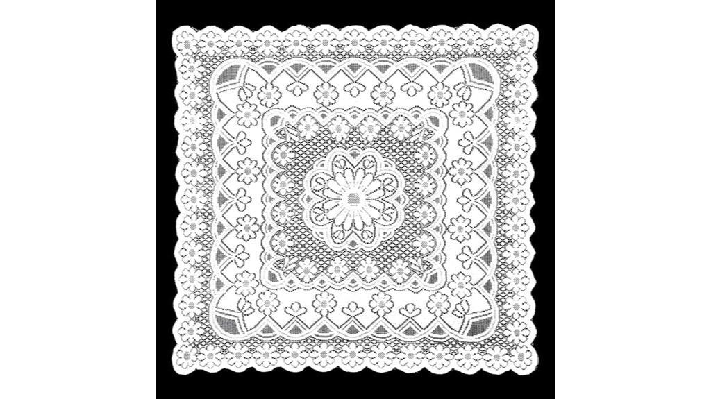 white lace tablecloth