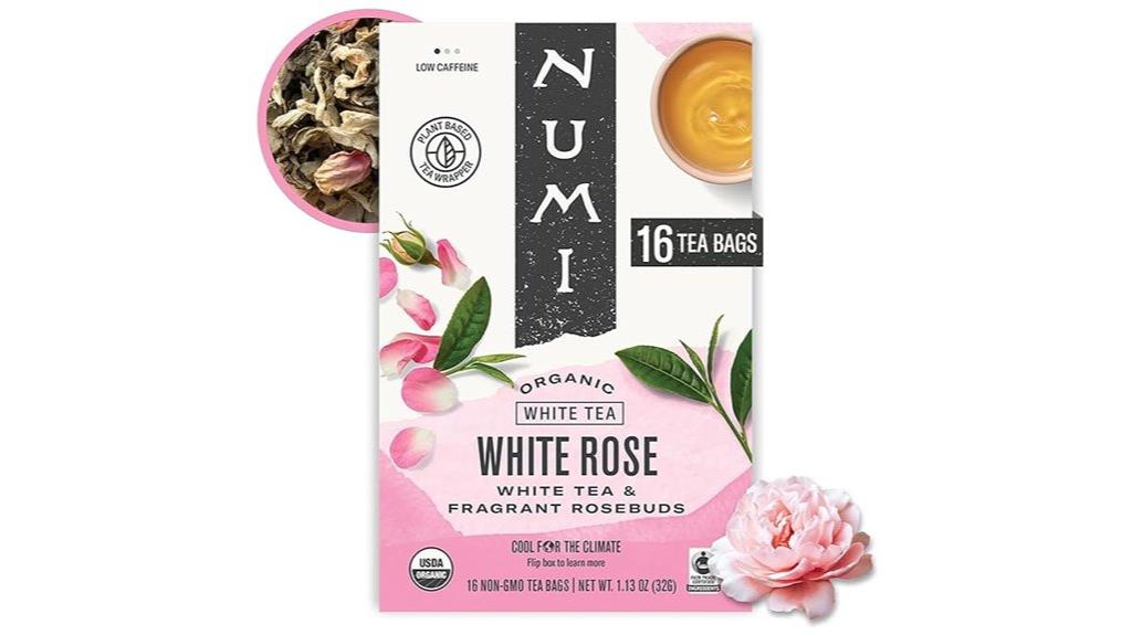 white rose tea bags
