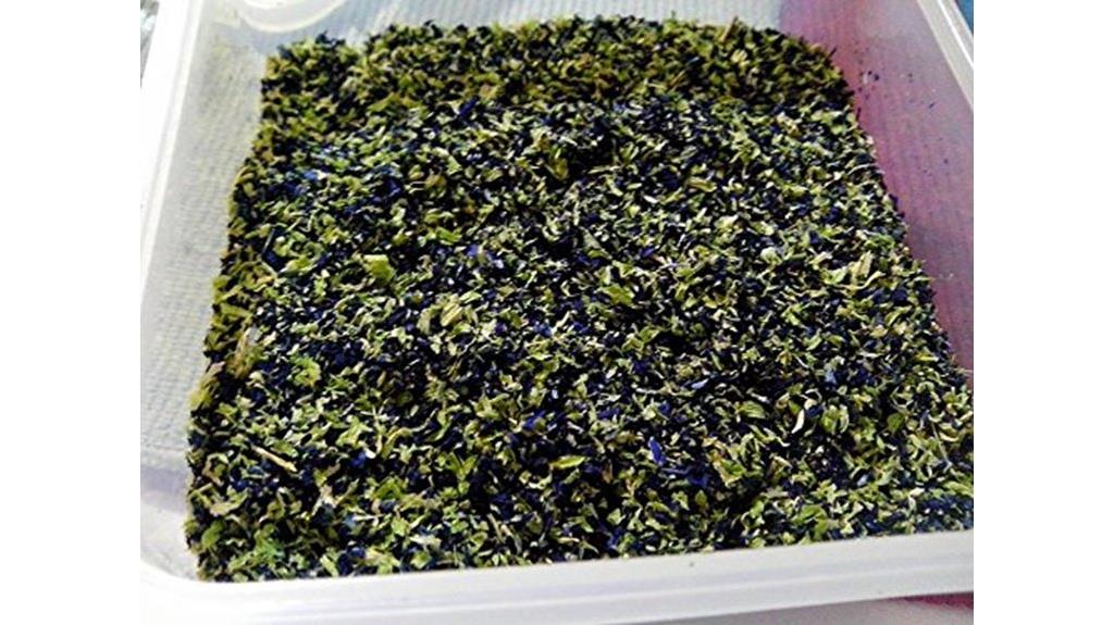 whole dried butterfly pea flowers