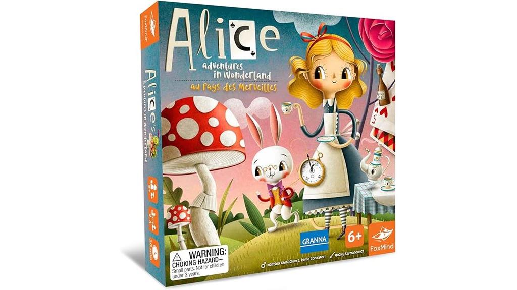 wonderland themed board game
