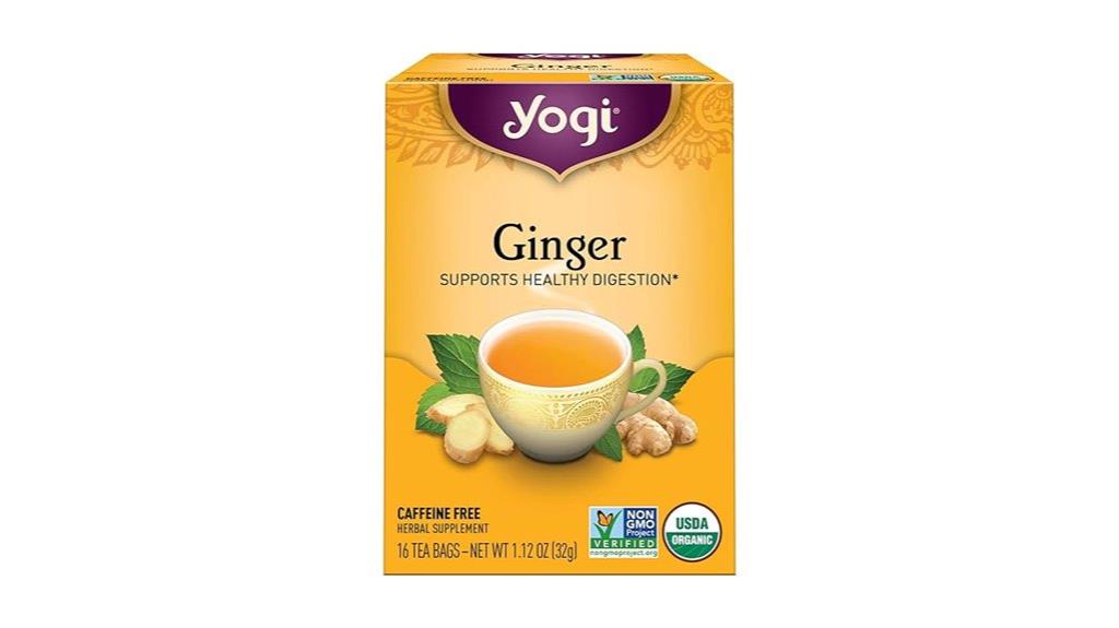 yogi ginger tea package