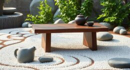 zen rock garden tea tables