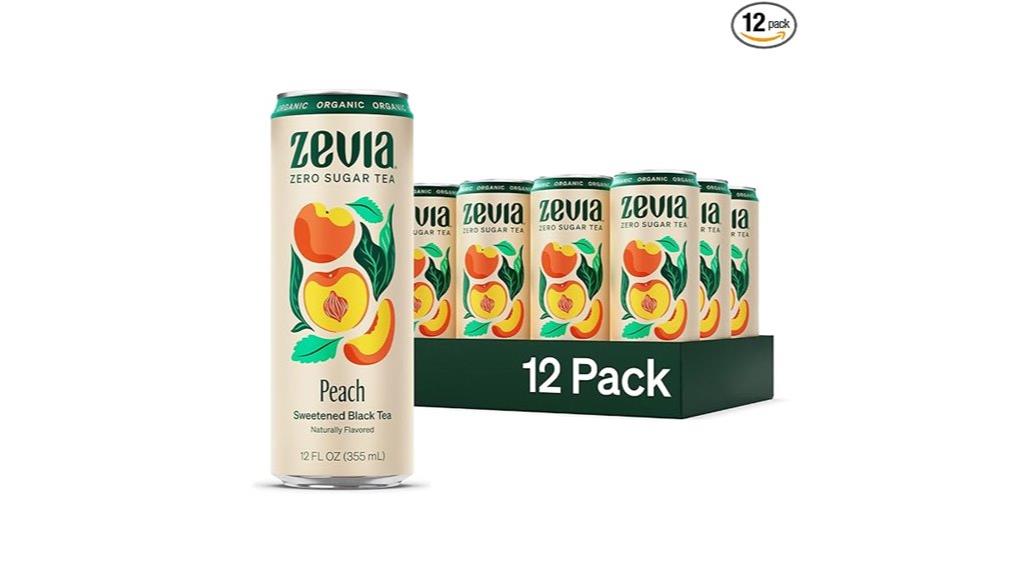 zero sugar peach tea