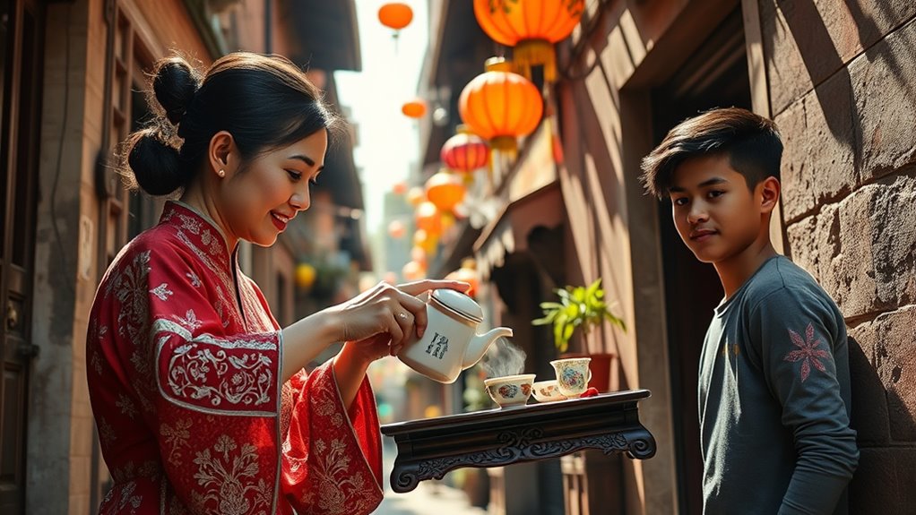 cultural respect through pouring