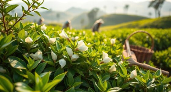 eco friendly white tea harvesting