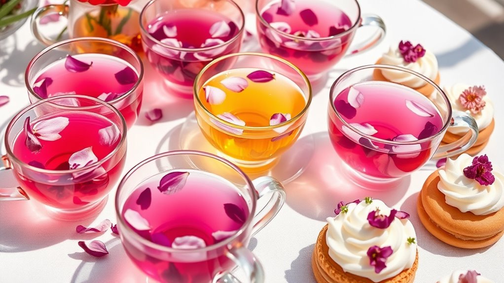 flower tea food pairings
