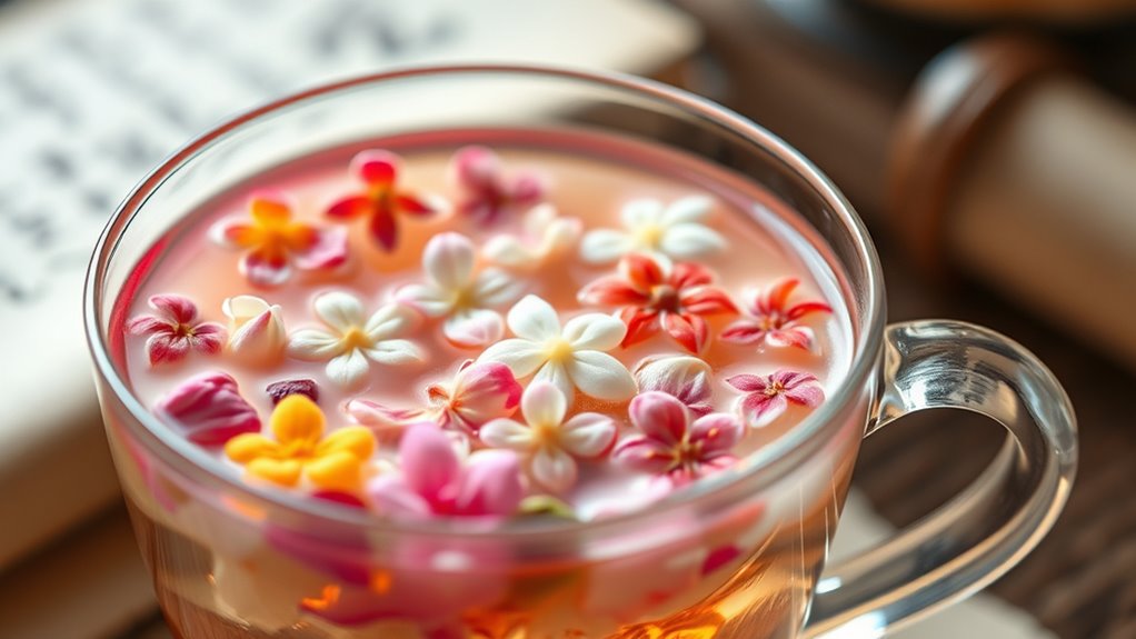 flower tea history origins