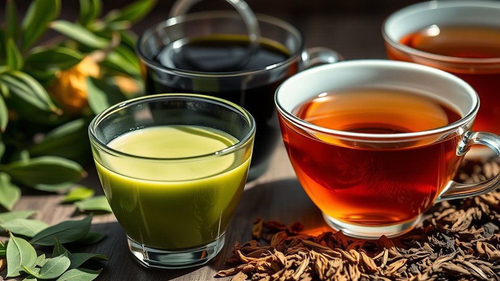 green tea versus other teas