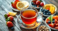 healthy low sugar tea pairings
