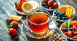 healthy low sugar tea pairings
