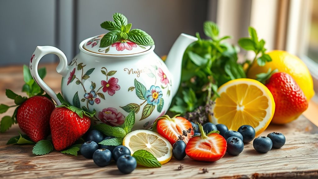 herb and fruit tea pairings