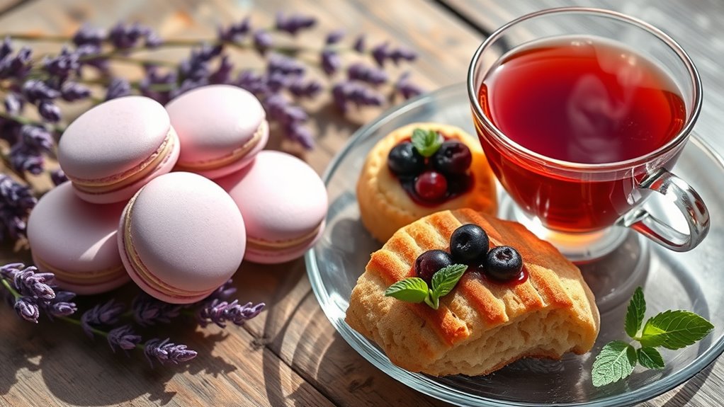 herb infused tea desserts