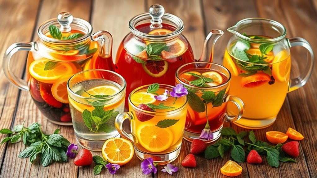 herbal and fruit tea blends