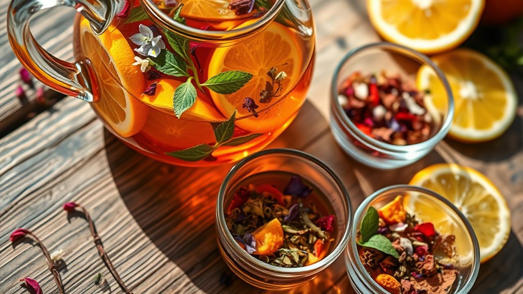 herbal fruit tea infusions