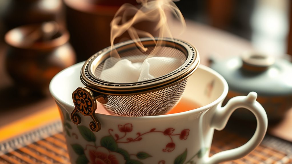 historically rich tea infuser materials