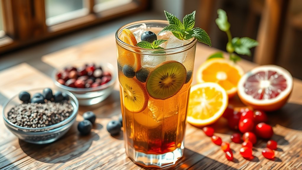 homemade healthy iced tea