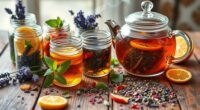 homemade herbal fruit tea
