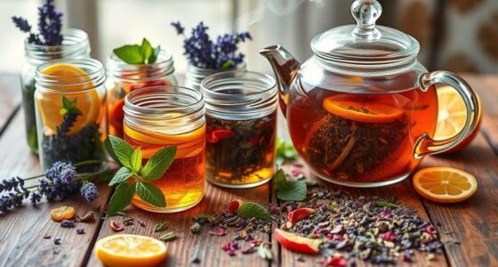 homemade herbal fruit tea