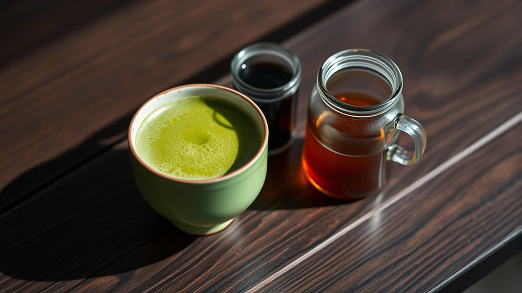matcha versus traditional teas