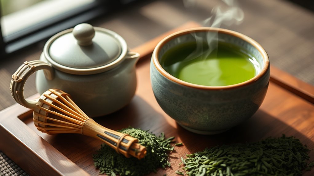 mindful japanese tea brewing