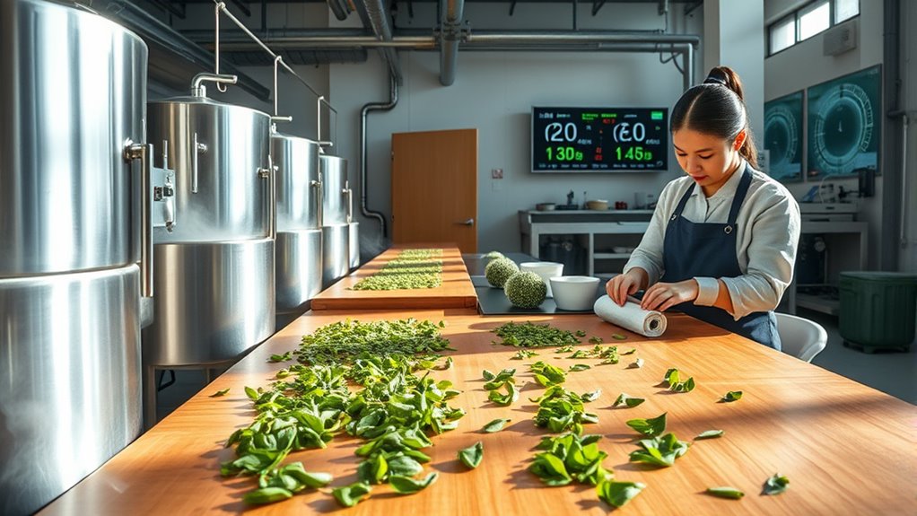 modern chinese tea production