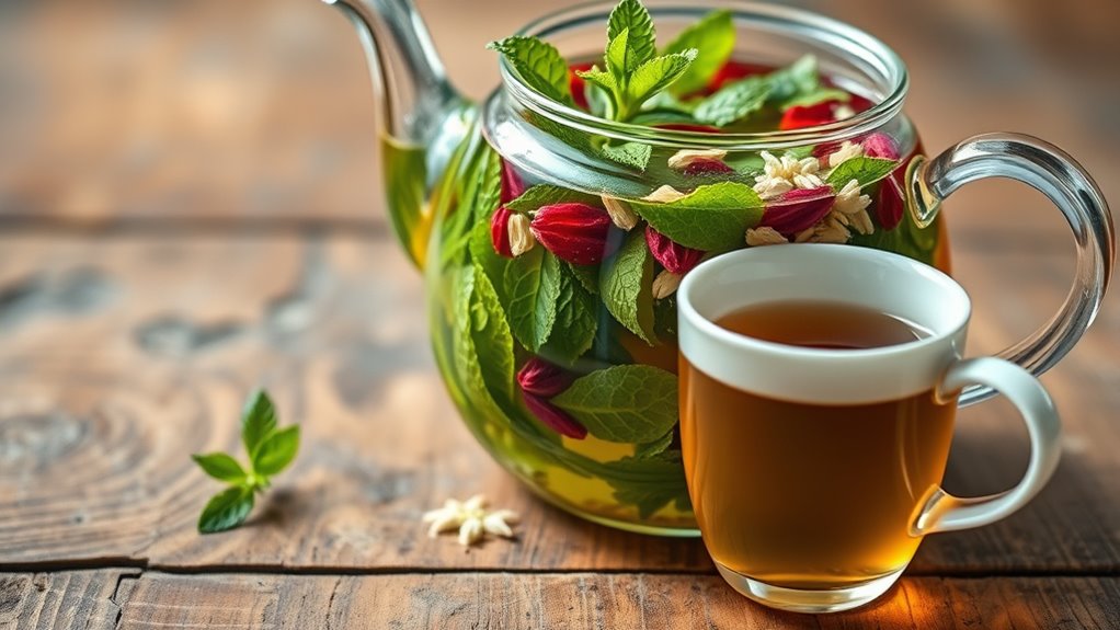 perfect herbal tea infusion