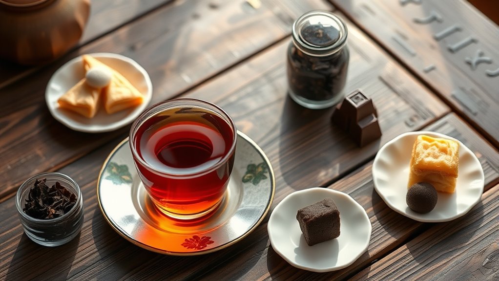 perfectly paired earthy tea