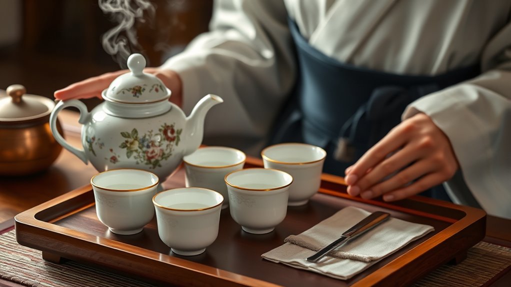 respectful tea pouring customs