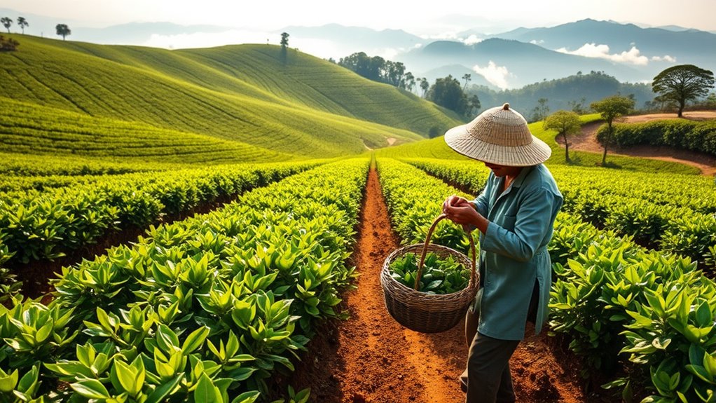 tea cultivation and processing