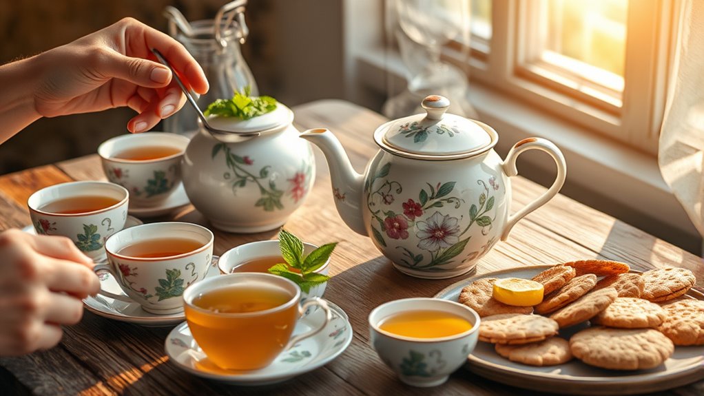 tea drinking daily routine