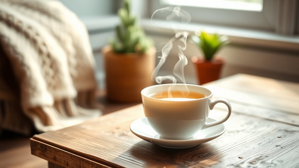 tea promotes calming relaxation