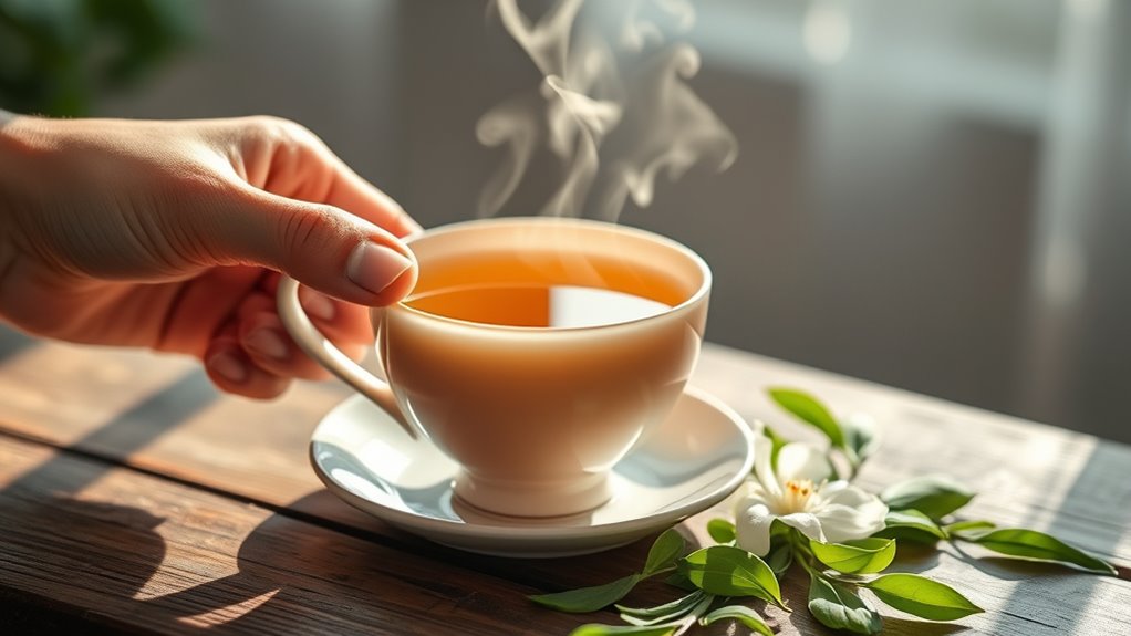 tea promotes calmness naturally