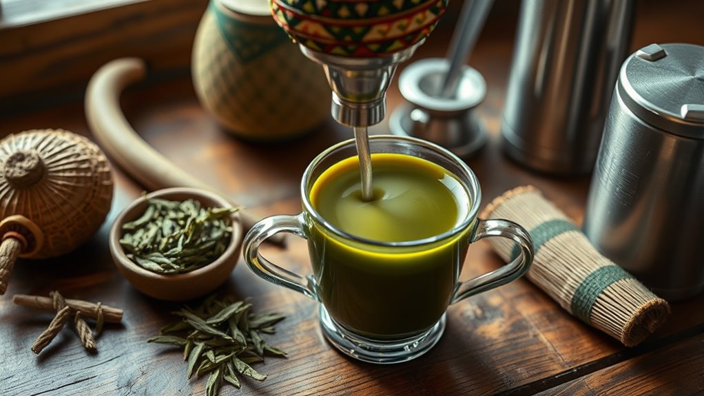 traditional south american tea brewing