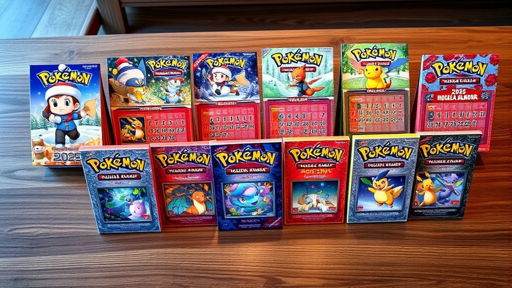 choosing holiday pok mon calendars