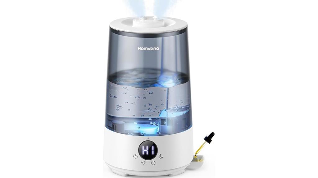 humvana ultrasonic humidifier with color