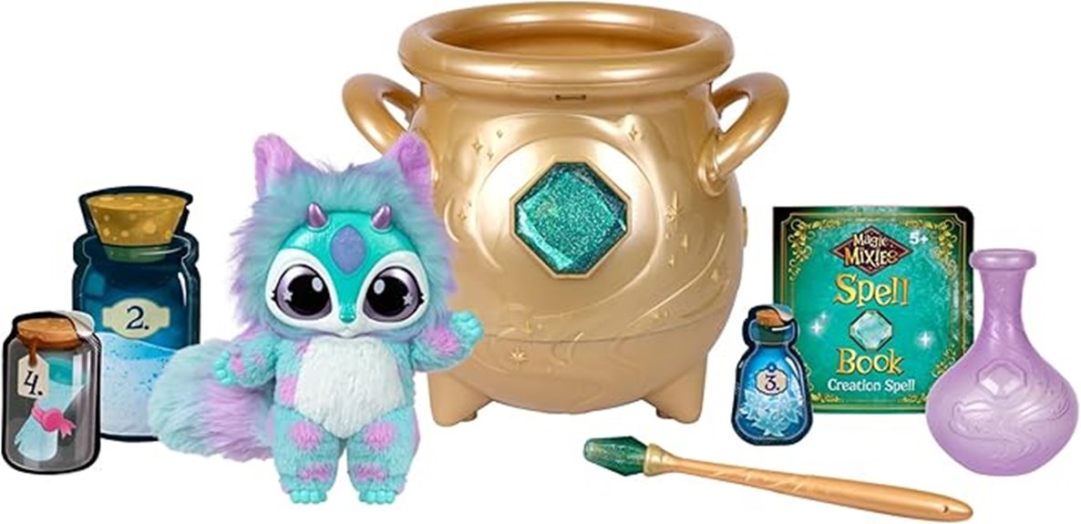 interactive plush toy cauldron