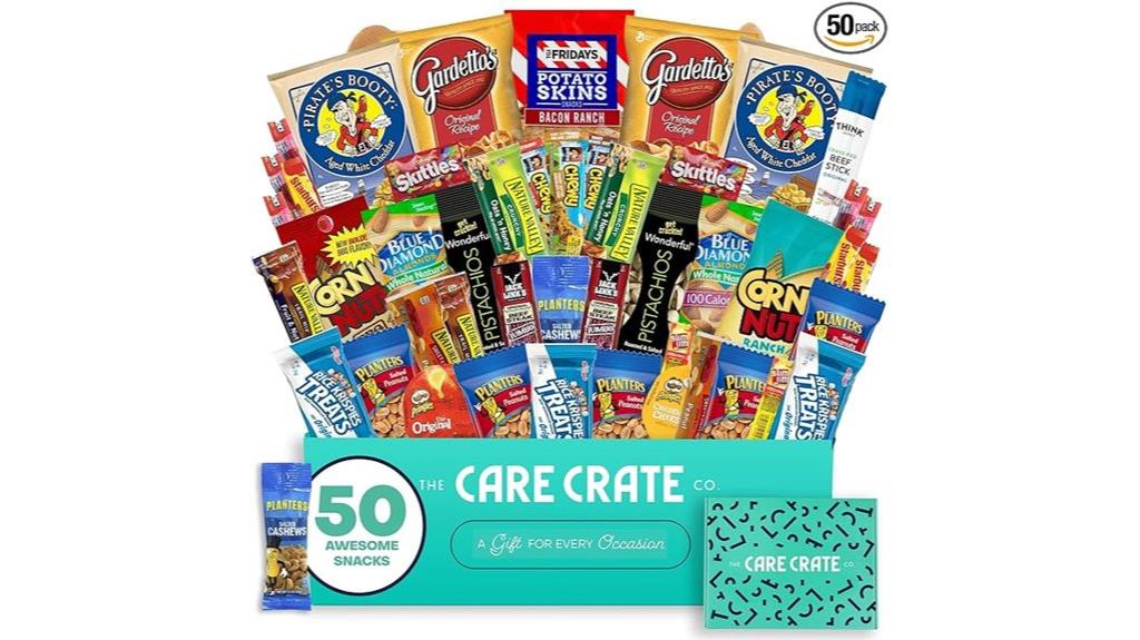 men s snack box variety