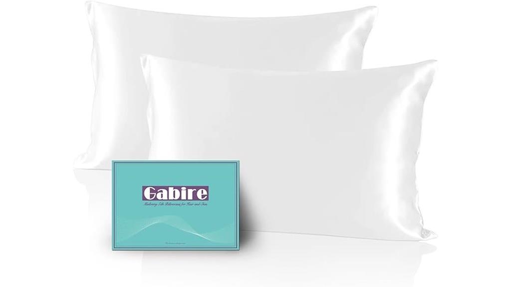 silk pillow cases pair