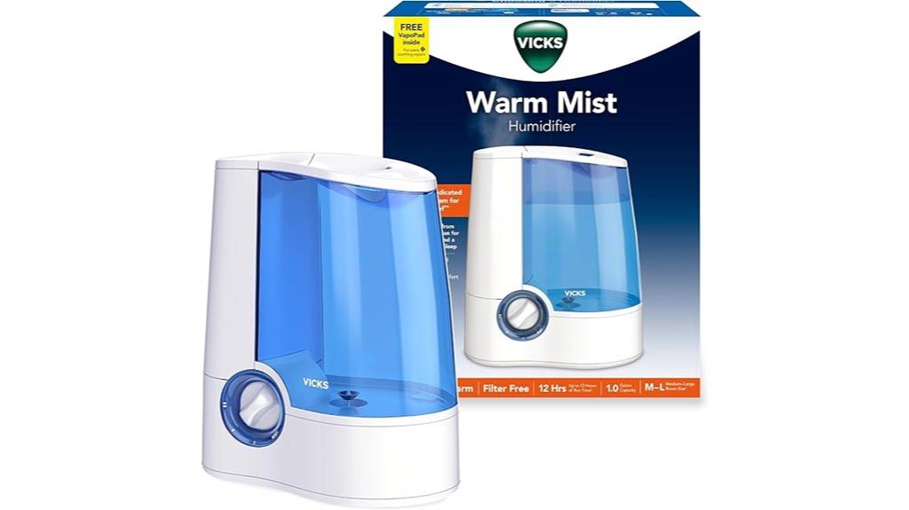 warm mist humidifier bedroom