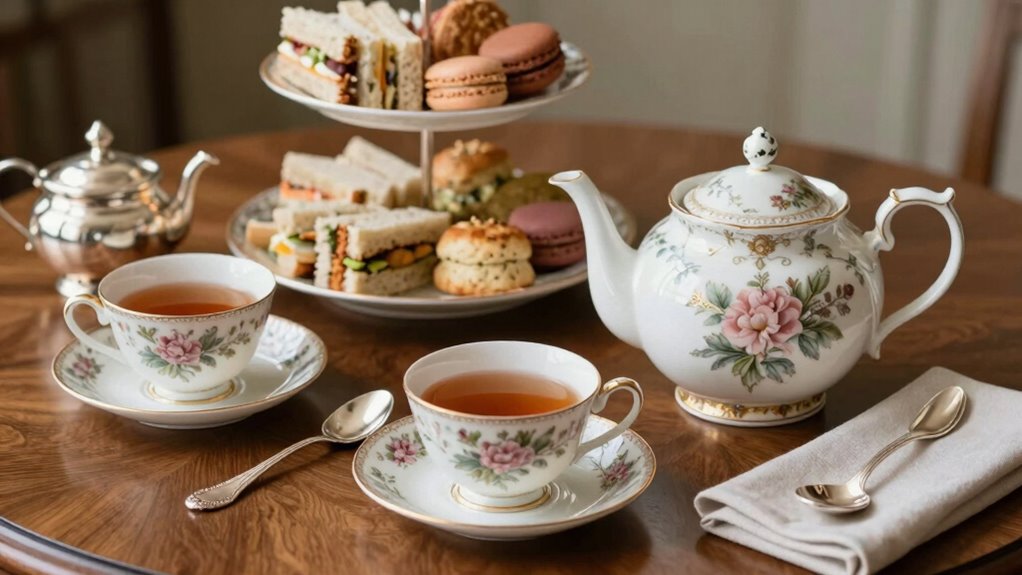 elegant tasteful tea service