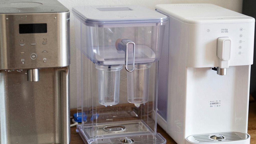 filtered water dispenser types