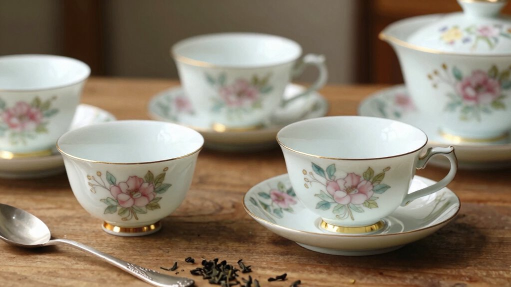 hidden details of tea sets