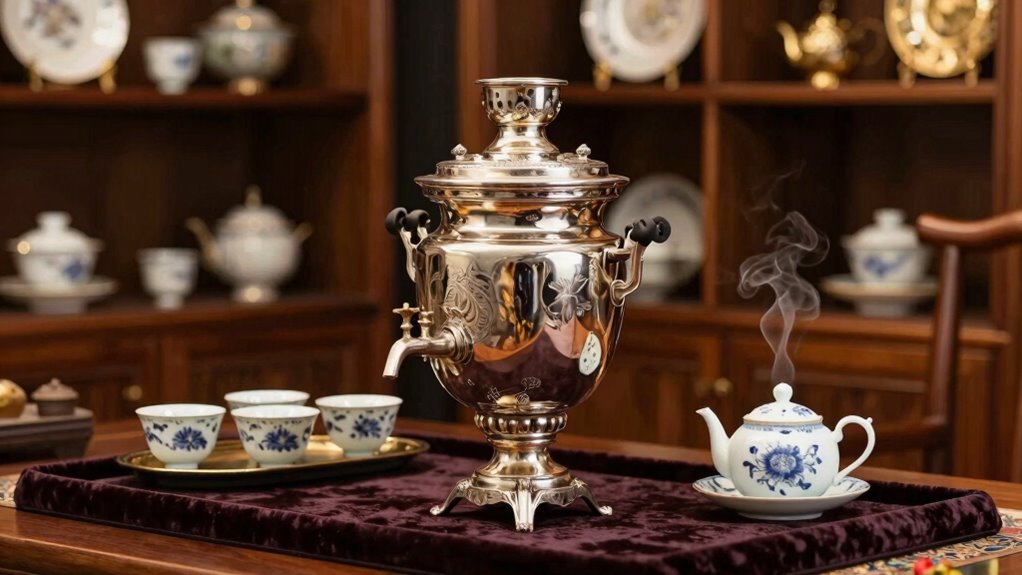 luxury samovar enhances tea experience