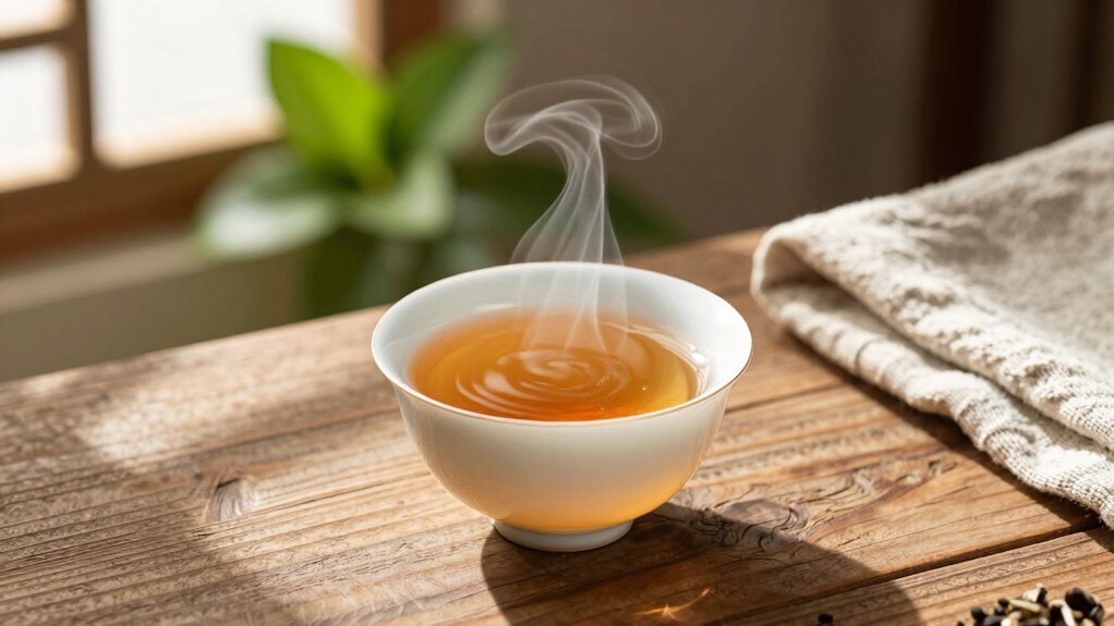 mindful herbal tea ritual